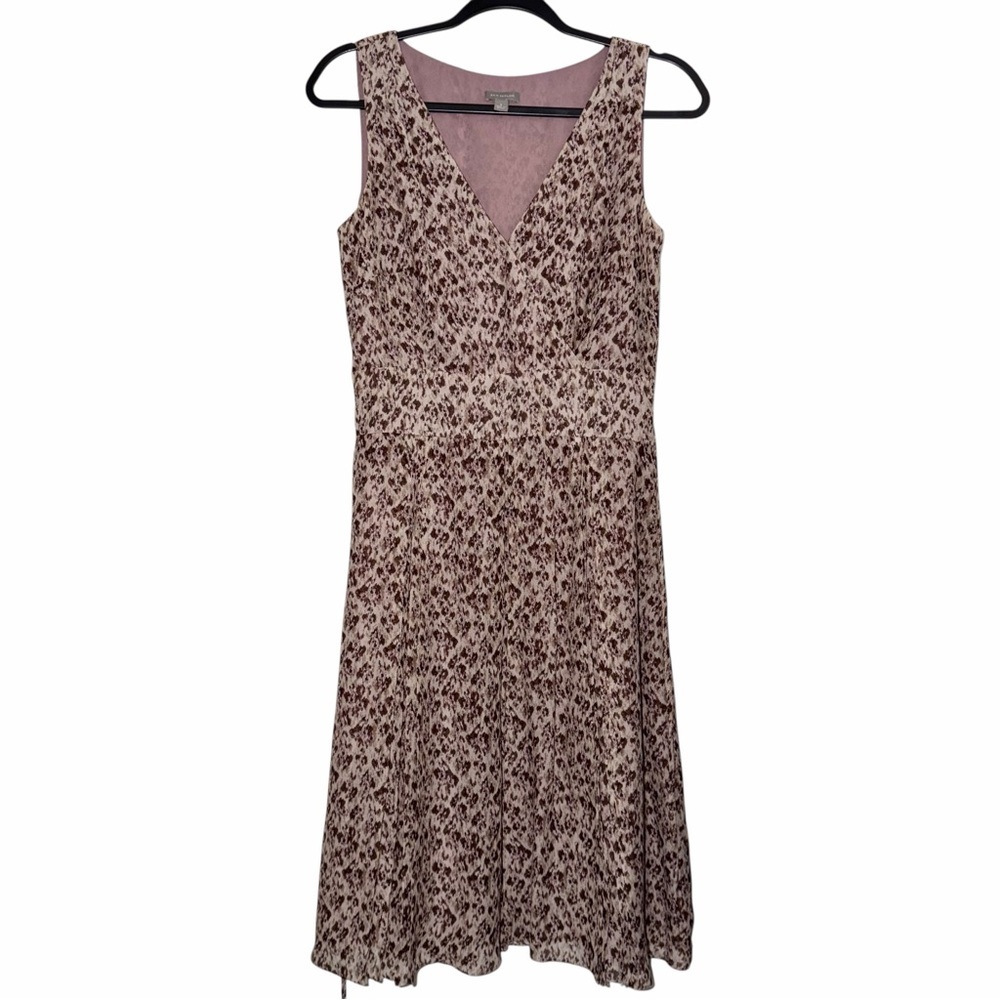 Ann Taylor 100% Silk Midi Dress Size 0 - Picture 2 of 9